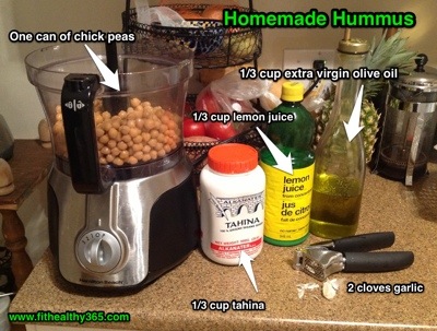 homemade hummus