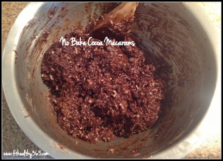 no bake cocoa macaroons