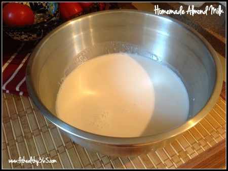 homemade almond milk