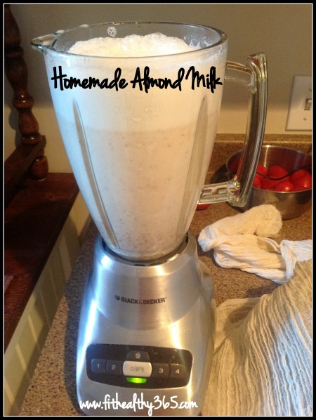 homemade almond milk