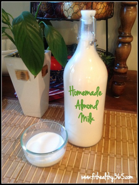 homemade almond milk