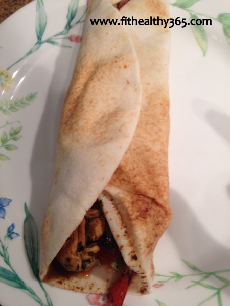 chicken veggie wrap