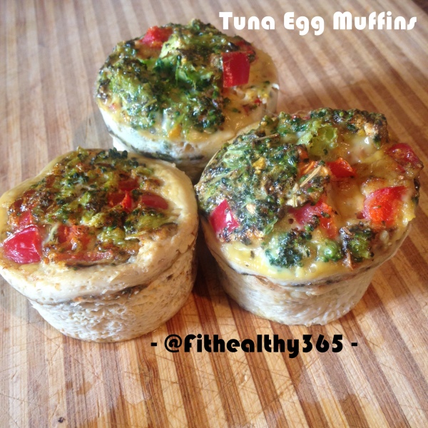 healthy breakfast tuna egg muffins
