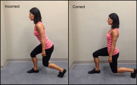 Lunge Form bad and good