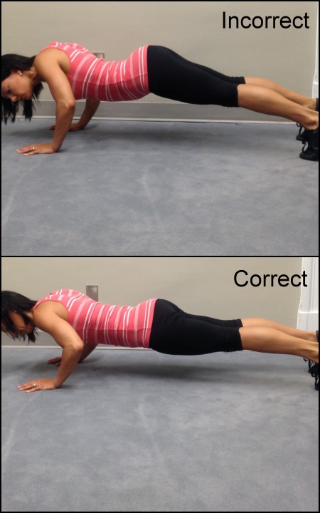 Push Up Form bad and good