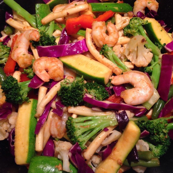 easy seafood stirfry