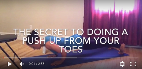 how to do push up from toes